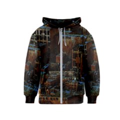 Building Ruins Old Industry Kids  Zipper Hoodie by Pakrebo