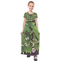 Garden Of The Phoenix  Kids  Short Sleeve Maxi Dress