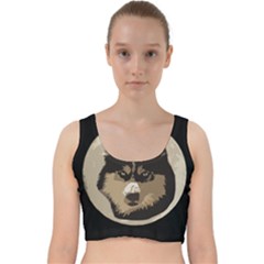 Husky Moon Velvet Racer Back Crop Top