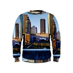 Columbus Skyline Kids  Sweatshirt by Riverwoman