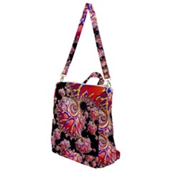 Fractals Colorful Pattern Crossbody Backpack