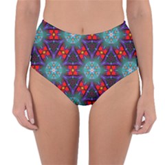 Ornament Colorful Background Color Reversible High-waist Bikini Bottoms by Pakrebo