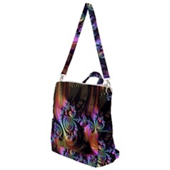 Fractal Colorful Background Crossbody Backpack