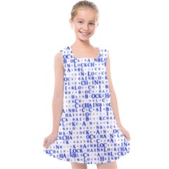 Blockchain Cryptography Kids  Cross Back Dress