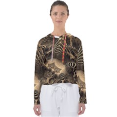 Fractal Bones Cave Fossil Render Women s Slouchy Sweat by Pakrebo