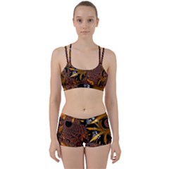 Fractal Brown Golden Intensive Perfect Fit Gym Set by Pakrebo