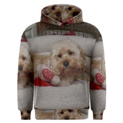 Cockapoo In Dog s Bed Men s Overhead Hoodie by pauchesstore