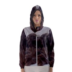 Laying In Dog Bed Hooded Windbreaker (women) by pauchesstore