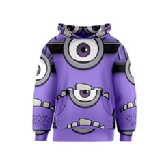 Evil Purple Kids  Pullover Hoodie by Sudhe