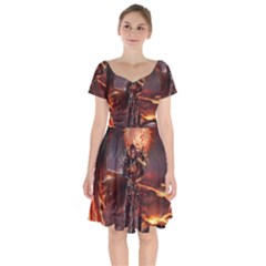 Fantasy Art Fire Heroes Heroes Of Might And Magic Heroes Of Might And Magic Vi Knights Magic Repost Short Sleeve Bardot Dress