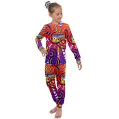 Boho Hippie Bus Kids  Long Sleeve Set  by lucia