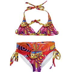 Boho Hippie Bus Kids  Classic Bikini Set by lucia