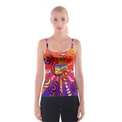 Boho Hippie Bus Spaghetti Strap Top by lucia