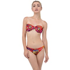 Boho Hippie Bus Classic Bandeau Bikini Set by lucia