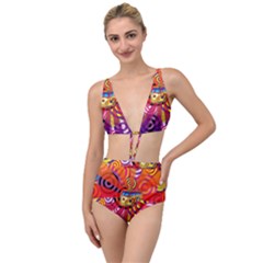 Boho Hippie Bus Tied Up Two Piece Swimsuit by lucia