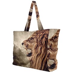 Roaring Lion Simple Shoulder Bag by Sudhe