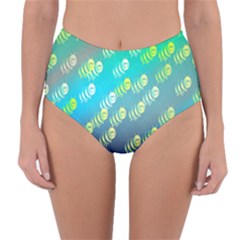 Animal Nature Cartoon Wild Wildlife Wild Life Reversible High-waist Bikini Bottoms by Sudhe