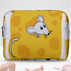 Rat Mouse Cheese Animal Mammal Make Up Pouch (large) by Sudhe