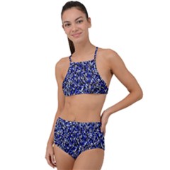 Lavender High Waist Tankini Set