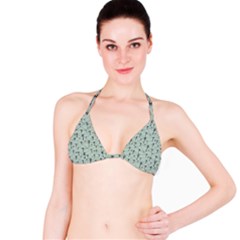 Telephone Lines Repeating Pattern Bikini Top by Sudhe