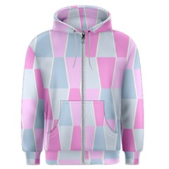 Geometric Pattern Design Pastels Men s Zipper Hoodie by Sudhe