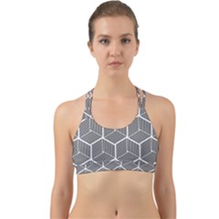 Cube Pattern Cube Seamless Repeat Back Web Sports Bra by Sudhe