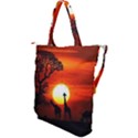 Animals Birds Dawn Giraffe Shoulder Tote Bag View2