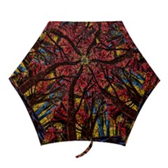 Autumn Colorful Nature Trees Mini Folding Umbrellas by Sudhe