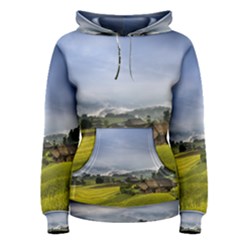 Vietnam Terraces Rice Silk Women s Pullover Hoodie by Sudhe