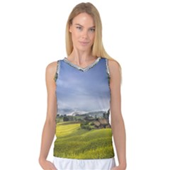 Vietnam Terraces Rice Silk Women s Basketball Tank Top by Sudhe