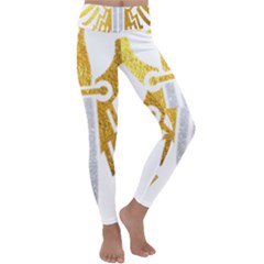 Knife Revenge Emblem Bird Eagle Kids  Lightweight Velour Classic Yoga Leggings by Sudhe