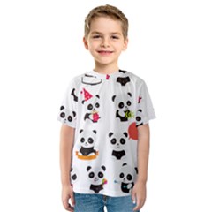 Giant Panda Bear Cuteness Kids  Sport Mesh Tee