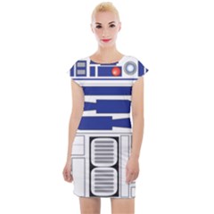 R2 Series Astromech Droid Cap Sleeve Bodycon Dress by Sudhe