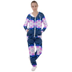 Abstract Fractal Pattern Colorful Women s Tracksuit