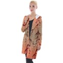 Cute Giraffe Pattern Hooded Pocket Cardigan View1