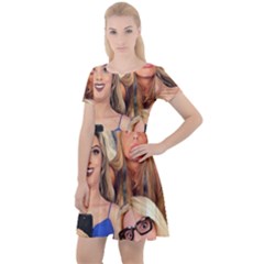 Lele Pons - Funny Faces Cap Sleeve Velour Dress 