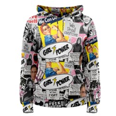 Feminism Collage  Women s Pullover Hoodie by Valentinaart