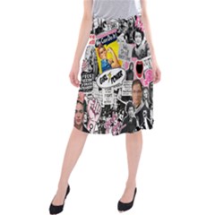 Feminism Collage  Midi Beach Skirt by Valentinaart