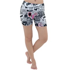 Feminism Collage  Lightweight Velour Yoga Shorts by Valentinaart