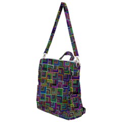 Wallpaper Background Colorful Crossbody Backpack