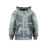 Graphic Pattern Wing Art Kids  Zipper Hoodie