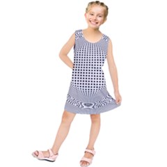 Illusion Form Shape Curve Design Kids  Tunic Dress by Pakrebo