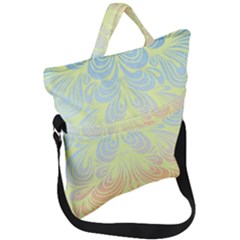 Wallpaper Scrapbook Paisley Fold Over Handle Tote Bag by Pakrebo