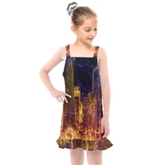 City View San Francisco Usa Kids  Overall Dress