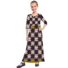 Graphics Wallpaper Desktop Assembly Kids  Quarter Sleeve Maxi Dress