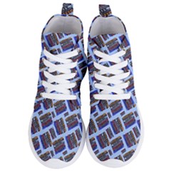 Abstract Pattern Seamless Artwork Women s Lightweight High Top Sneakers