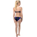 Bird Watching - Dark Colorful Twist Bandeau Bikini Set View2