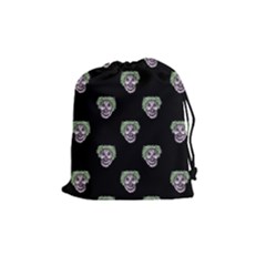 Creepy Zombies Motif Pattern Illustration Drawstring Pouch (medium) by dflcprintsclothing