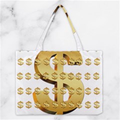 Dollar Money Gold Finance Sign Medium Tote Bag by Mariart