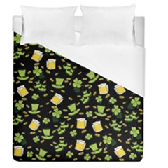 St Patricks Day Pattern Duvet Cover (queen Size) by Valentinaart